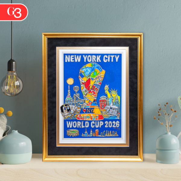 World Cup 2026 NYC Skyline and Trophy