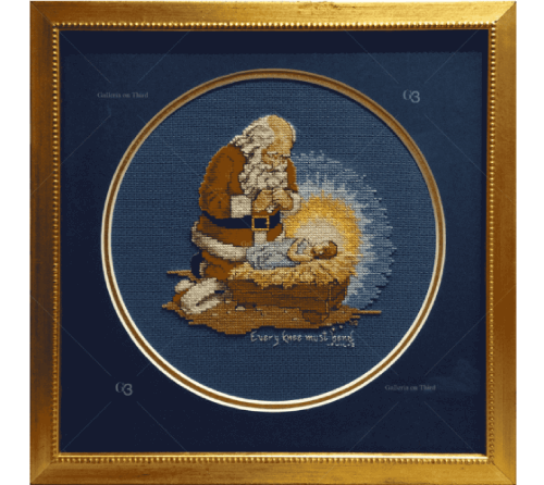 Sample of needlework framing